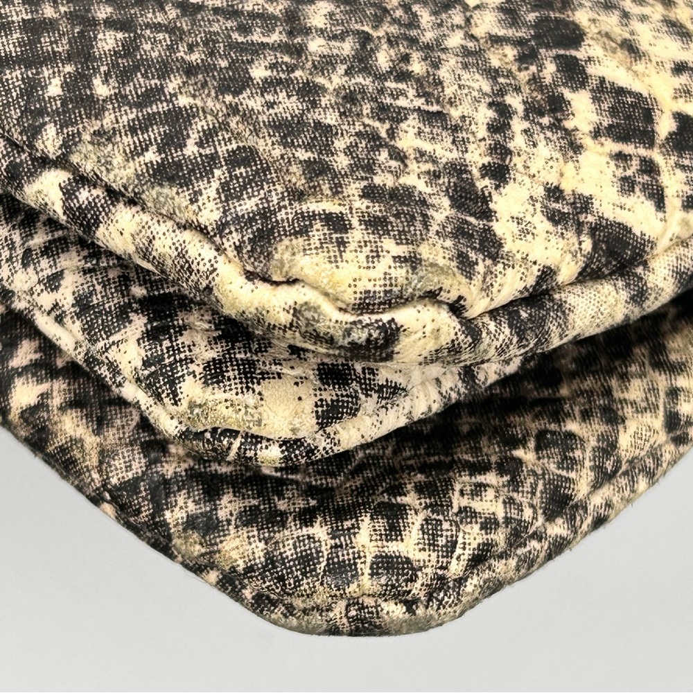 DKNY Large Leather Wristlet
Wallet Black and Cream Snake Print - Picture 6 of 16